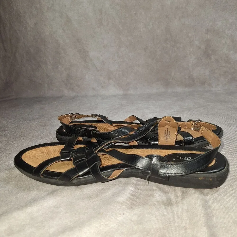 B.O.C Women’s Leather Strappy Brown Sandal Women's Size 10M  C64309